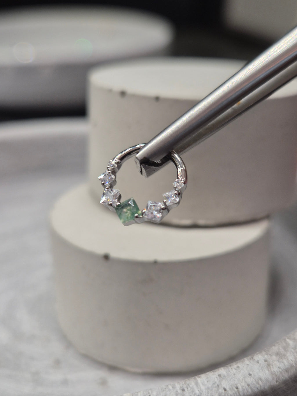 Hinged segment ring 38