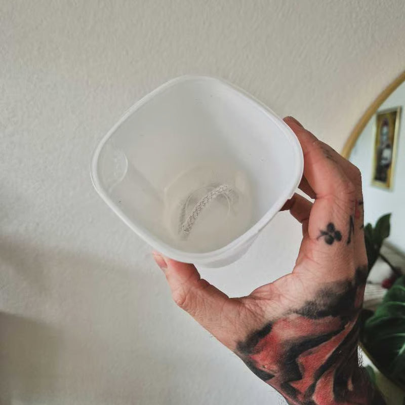 White self watering pots