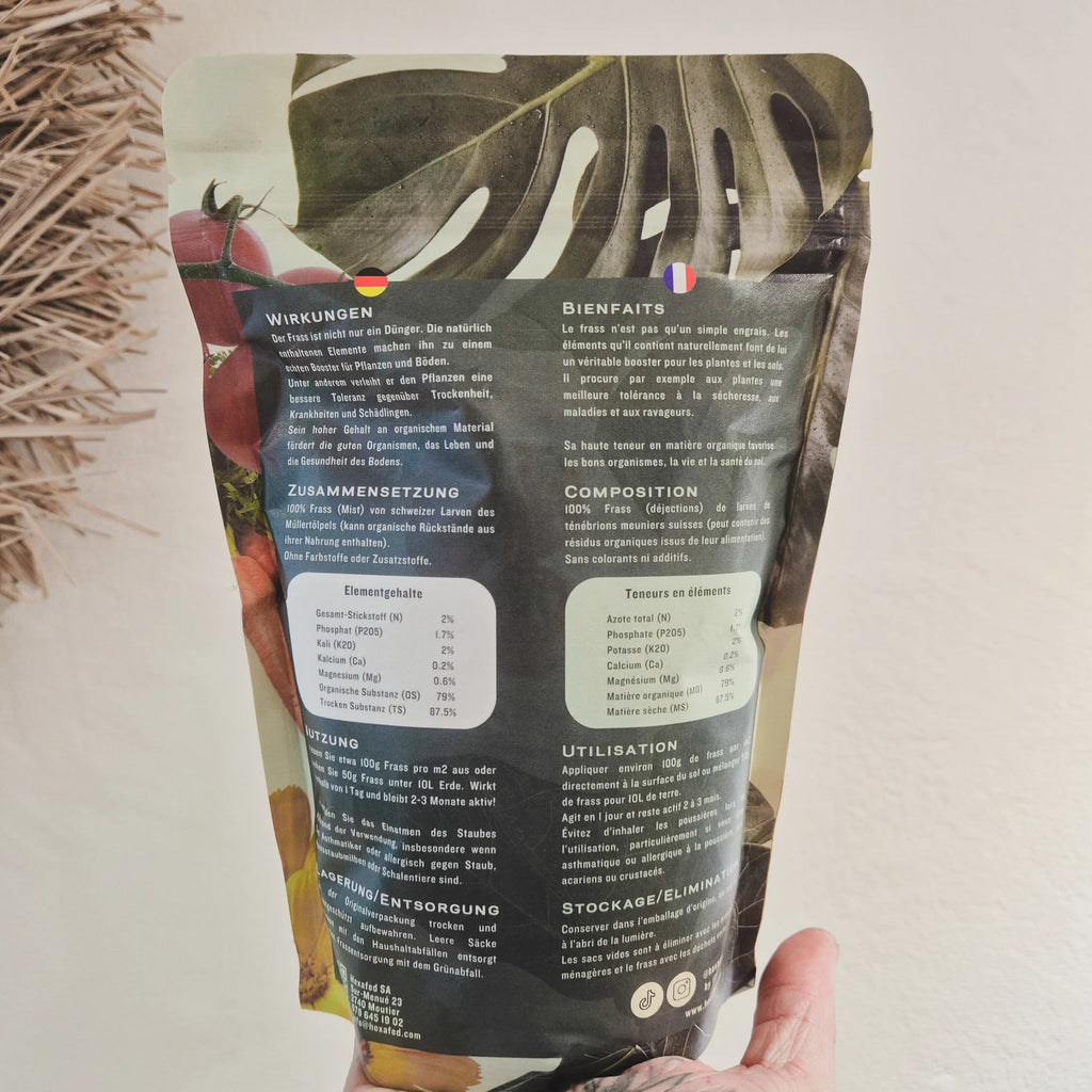 Swiss natural fertiliser / Frass