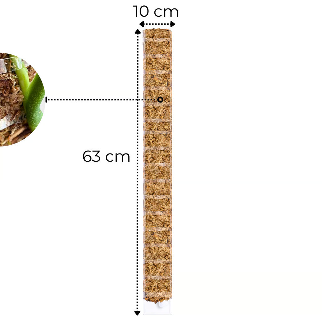 Front opening moss pole