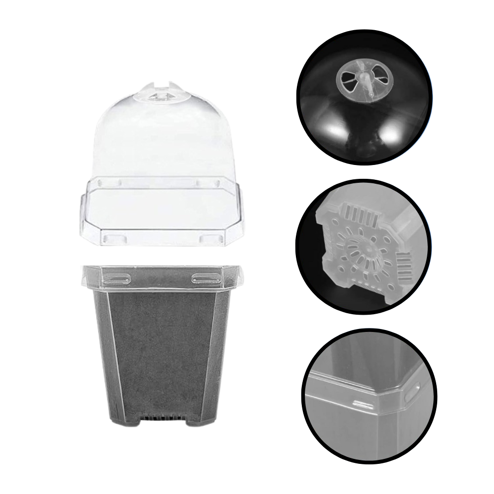 Nursery pot with lid